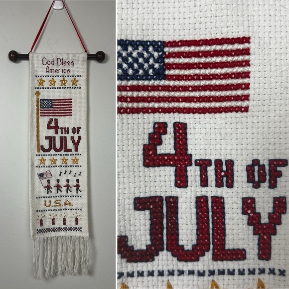 Handmade July 4th Wall Hanging - Picture 1 of 8